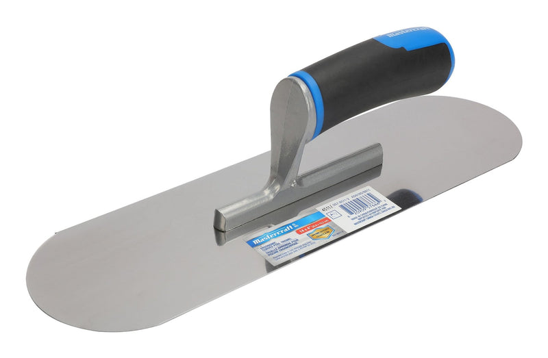 Steel Curved Pool Trowel with Comfort Grip For Masonry & Concrete Work, 4 x 14-in T3980