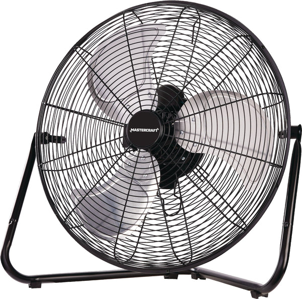 Vertical-Tilt Portable Floor Fan, 3-Speed, Black, 20-in, Oscillating Tower Fan, Remote Control, 3-Speed, White, 45-in, 7K... L8287