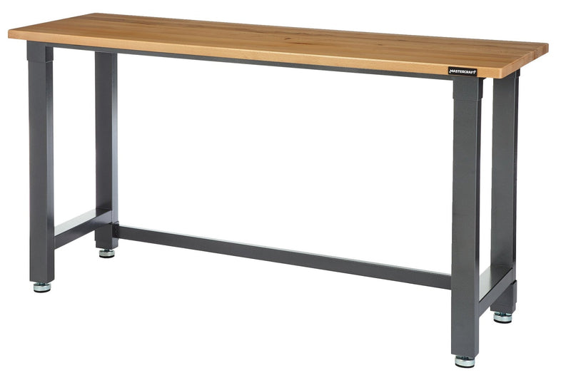 Wooden Top Work Bench, 72 x 24 x 37.5-in M8965