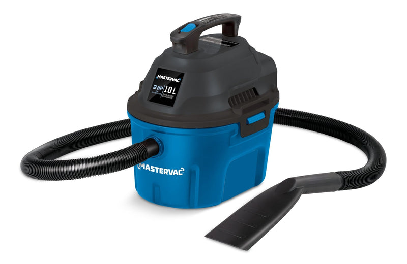 Mastervac AA255 2.0 Peak HP Wet/Dry Shop Vacuum with Hose and Accessories, 10-L S4408