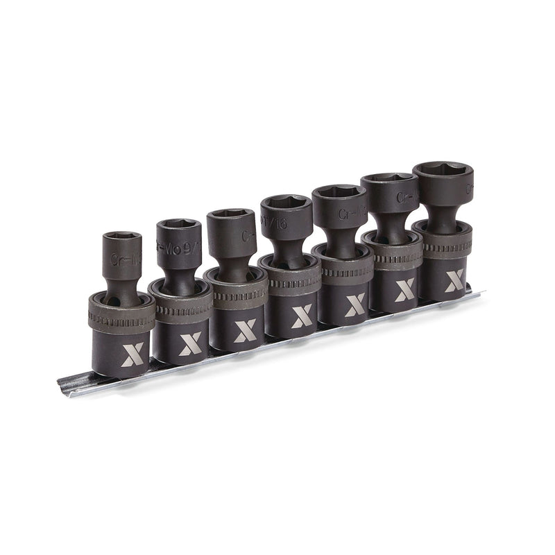 1/2-in Drive Swivel Impact Socket Set, 7-pc, SAE, Cr-Mo D9198