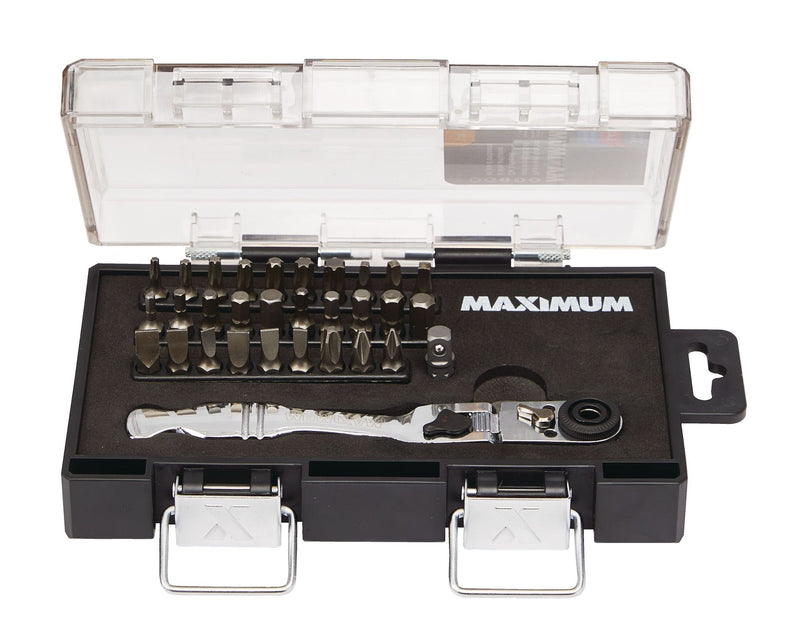 1/4-in Drive Ratchet & Bit Set, 31-pc, SAE/Metric N7364