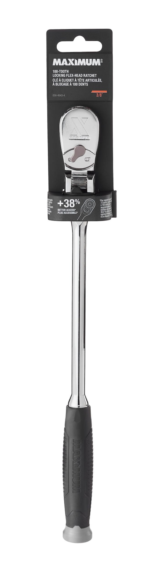 3/8" Drive Comfort Grip Locking Flex Head Ratchet Q9551
