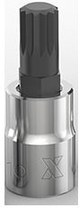 3/8-in Drive Triple Square Socket, Hex Bit