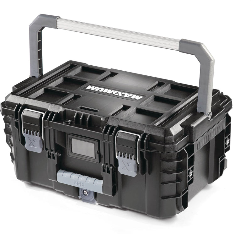 Brix Modular Portable Medium Toolbox/Tool Storage, IP65, 23x16x11-in R2262
