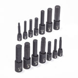 Hex Impact Socket & Bit Socket Set, 14-pc, SAE/Metric