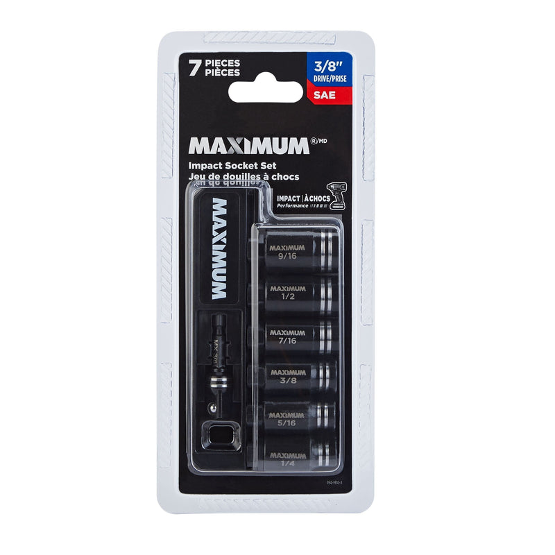 Impact Driver Socket Set, SAE, 7-pc P2368