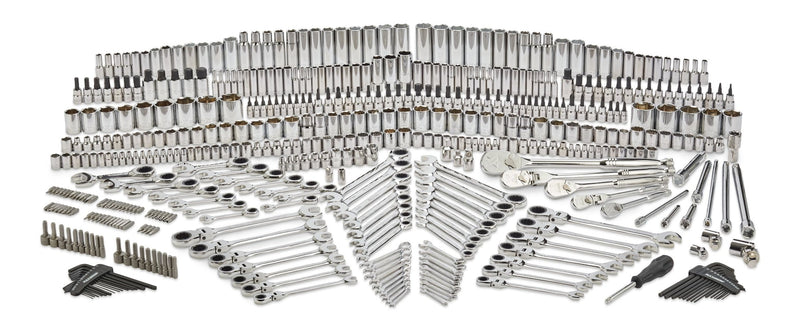 Master Socket & Wrench Set, 500-pc, CRV, Nickel-Chrome Plating J4671