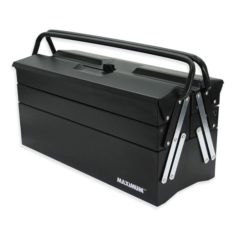 Portable 5-Tray Cantilever Tool Box, Black, 21-in F7222