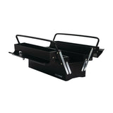 Portable 5-Tray Cantilever Tool Box, Black, 21-in