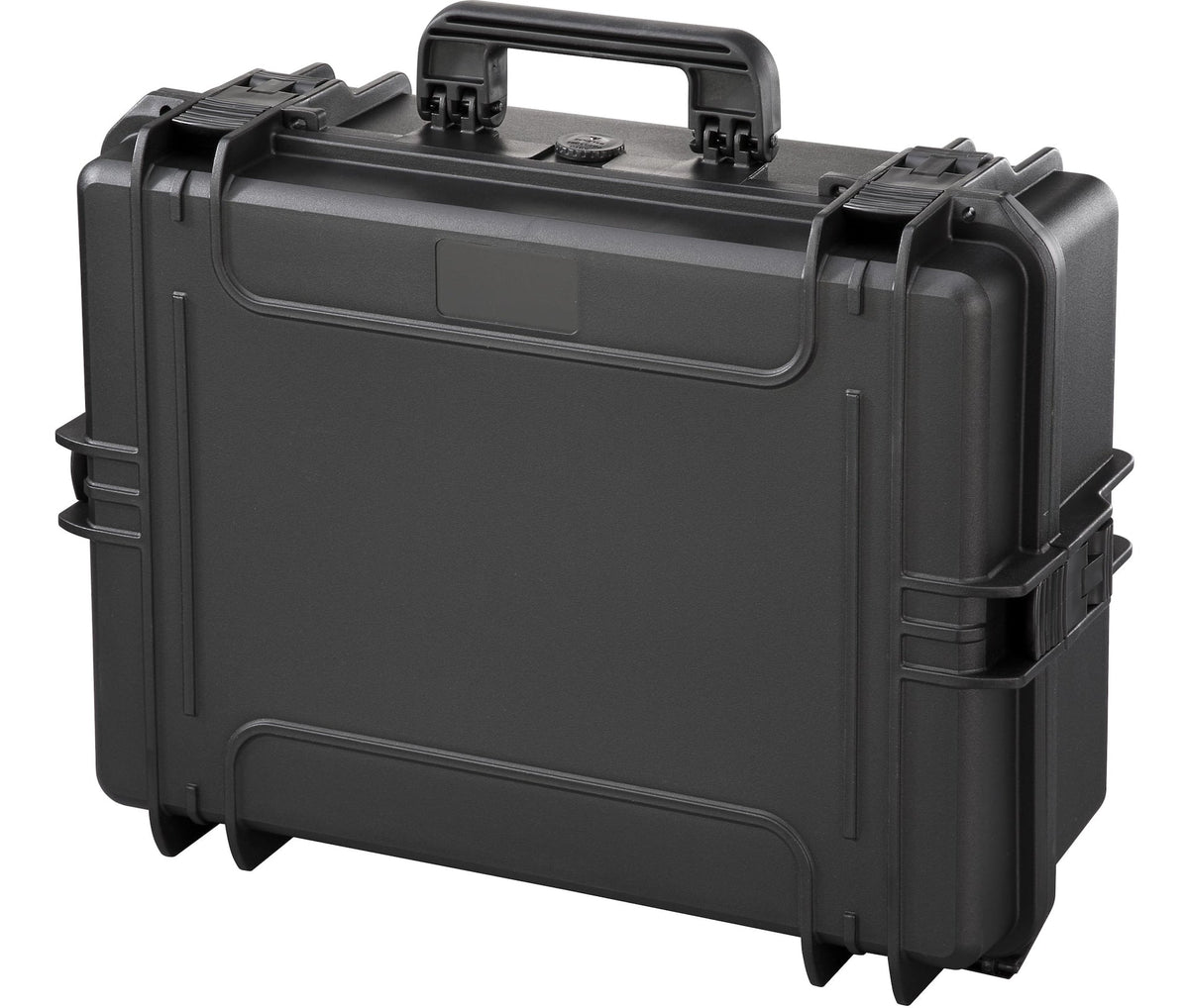 Portable IP67 Waterproof Case/Tool Box with Foam Layers, Black, Large, 22-in