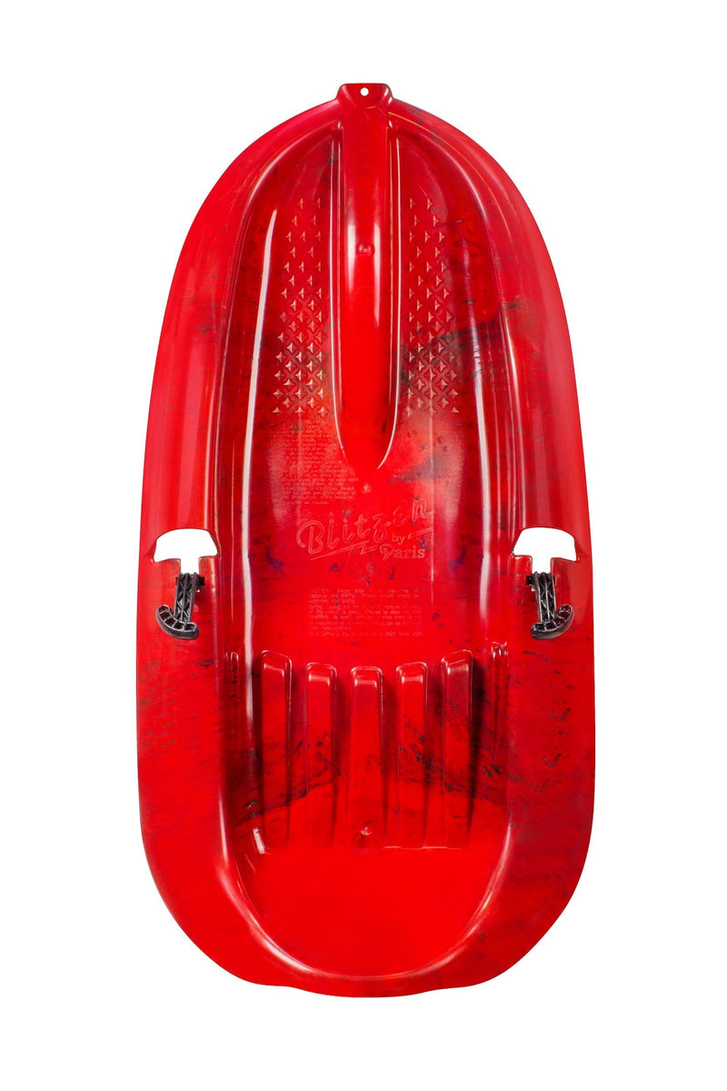 Mega Blitz Kids' 1-Person Plastic Winter Snow Sled/Toboggan with Brakes & Tow Rope K7605