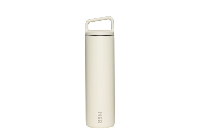 Wide Mouth Stainless Steel Insulated Travel Water Bottle, Sandstone White, 20-oz F0930
