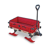 Industries All-Season Foam Padded Seat Cushion & Side Pads For Convertible Wagon Sleigh/Sled, Red