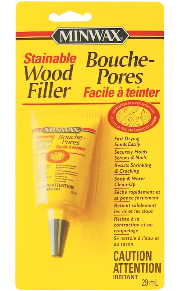 Stainable Interior/Exterior Wood Filler, Latex-Based, 29-mL F7091