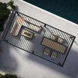 Mirador 10 ft. x 20 ft. Adjustable Louvered Aluminum Pergola