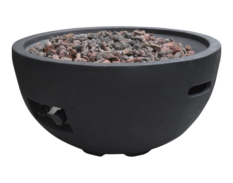 Jefferson Outdoor Gas-Fueled Fire Bowl with PVC Cover, 40,000 BTUs, 26 x 26 x 13-in U2511