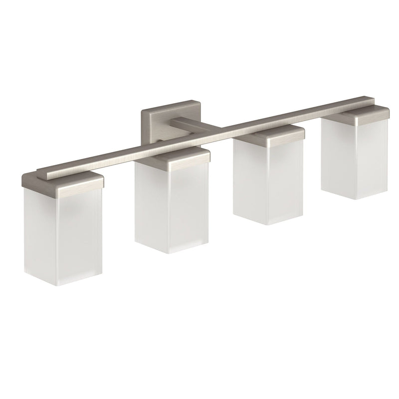90-Degree Vanity Lighting Fixture, Brushed Nickel, 4-L I8344
