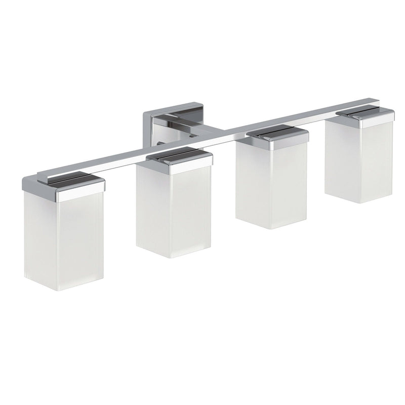90-Degree Vanity Lighting Fixture, Chrome, 4-L R2828
