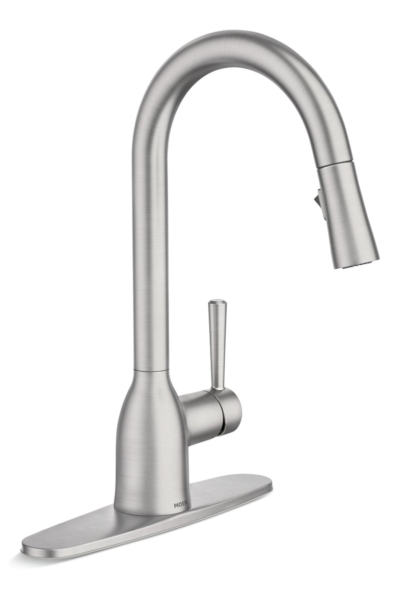 Adler Single Handle Pulldown Kitchen Faucet, Spot-resistant Stainless Y1433