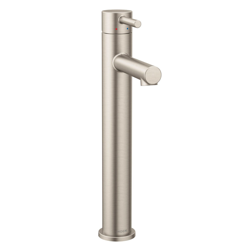 Align Single Handle High Arc Single Hole Bathroom Sink Faucet, WaterSense Certified, Brushed Nickel Y9456