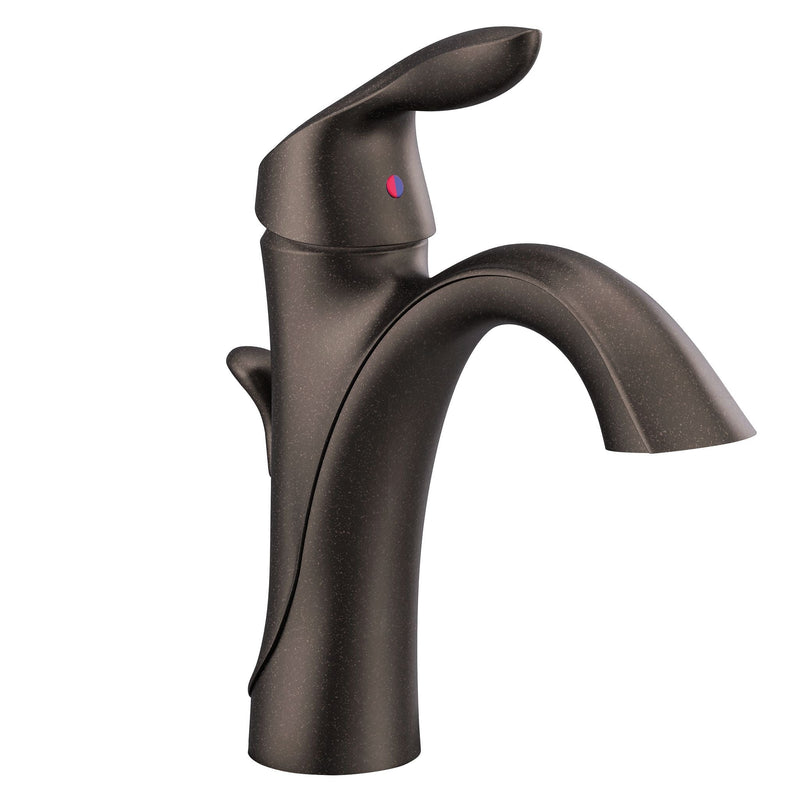 Align Single Handle Single Hole Bathroom Sink Faucet, Rubbed Bronze D1492