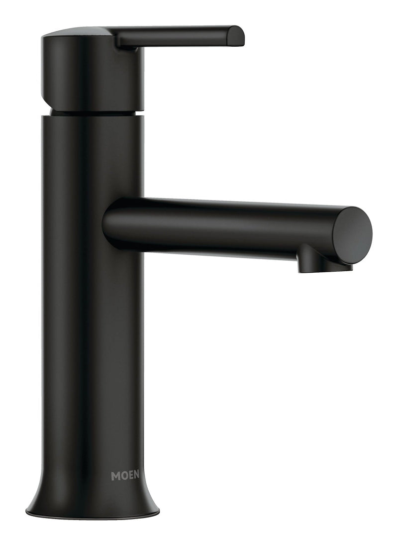 Arlys Single Handle Bathroom Faucet, Matte Black Y3838
