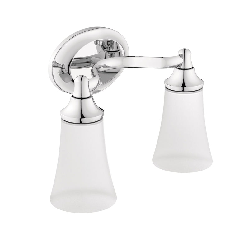 EVA Dual Vanity Lighting Fixture, Chrome V2754