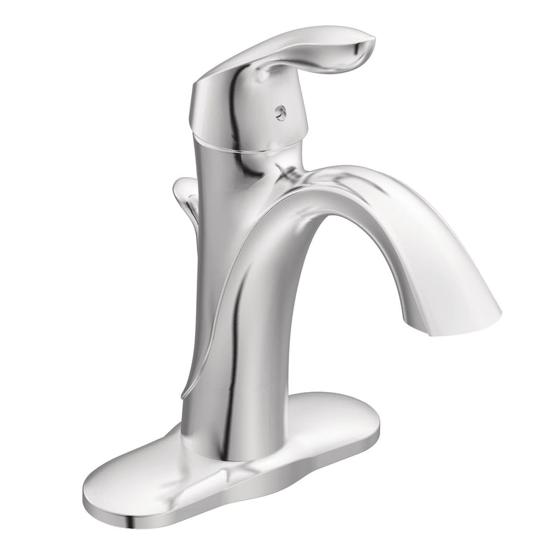 Eva Single Handle High Arc Single Hole Bathroom Sink Faucet, WaterSense Certified, Chrome E2968