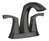 Lindor Double Handle Bathroom Faucet, Meets EPA WaterSense Criteria, Matte Black
