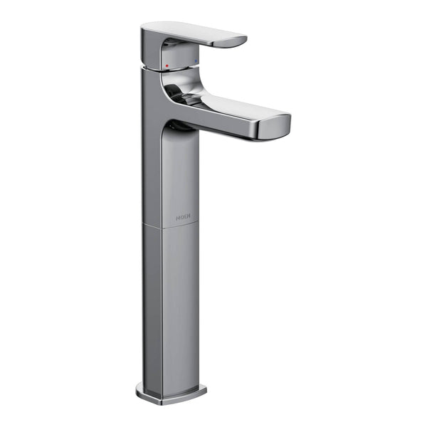Rizon Single Handle High Arc Vessel Single Hole Bathroom Sink Faucet, WaterSense Certified, Chrome R5678