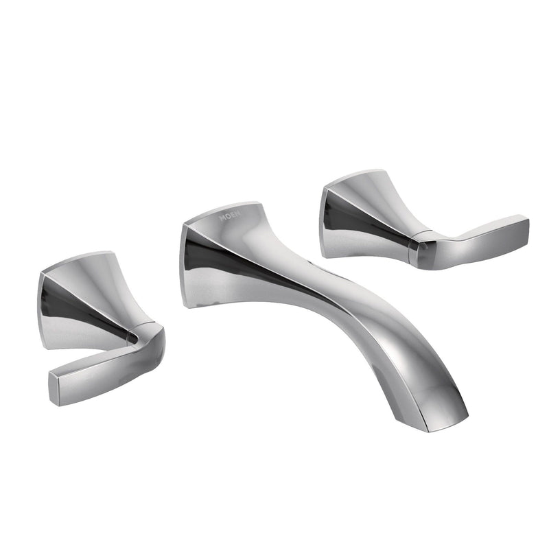 Voss Two-Handle Wall Mount Bathroom Faucet Trim Kit (Valve Required), Chrome S6542