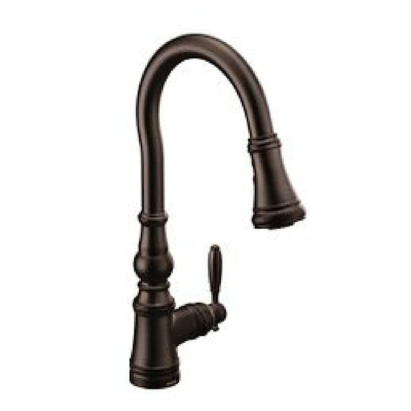 Weymouth Single Handle Pull Down Kitchen Faucet, Various Finishes N4203