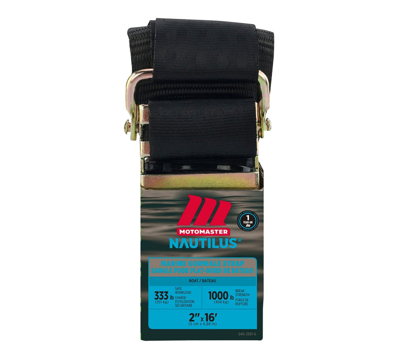 1,000-lb Marine Gunwale Strap, Fully Adjustable, 2-in x 16-ft H7198