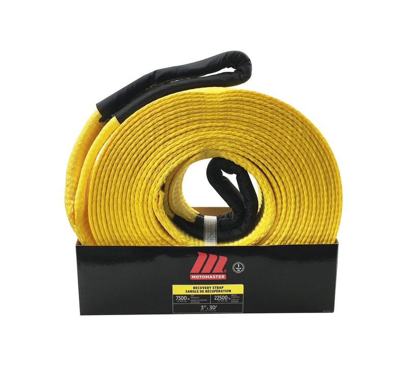 22,500-lb Recovery Strap with Loop Ends, 3-in x 30-ft H9036