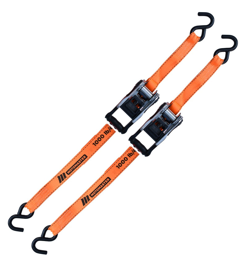 3,000-lb Heavy-Duty Ratchet Tie Down Straps, with Power Grip Padded Handles, 1.25-in x 10-ft, 2-pk Y8137