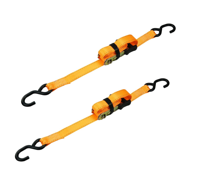 3,000-lb Heavy-Duty Sliding Ratchet Tie Down Straps, 1.25-in x 8-ft, 2-pk I2660