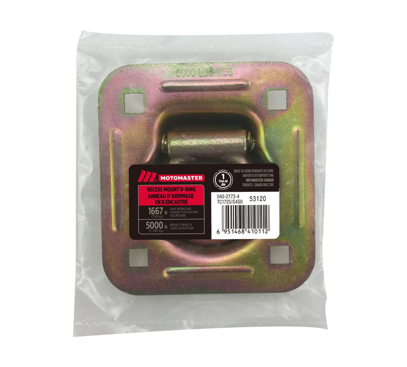 5,000-lb Heavy Duty D-Ring, Recessed Mountable M3667