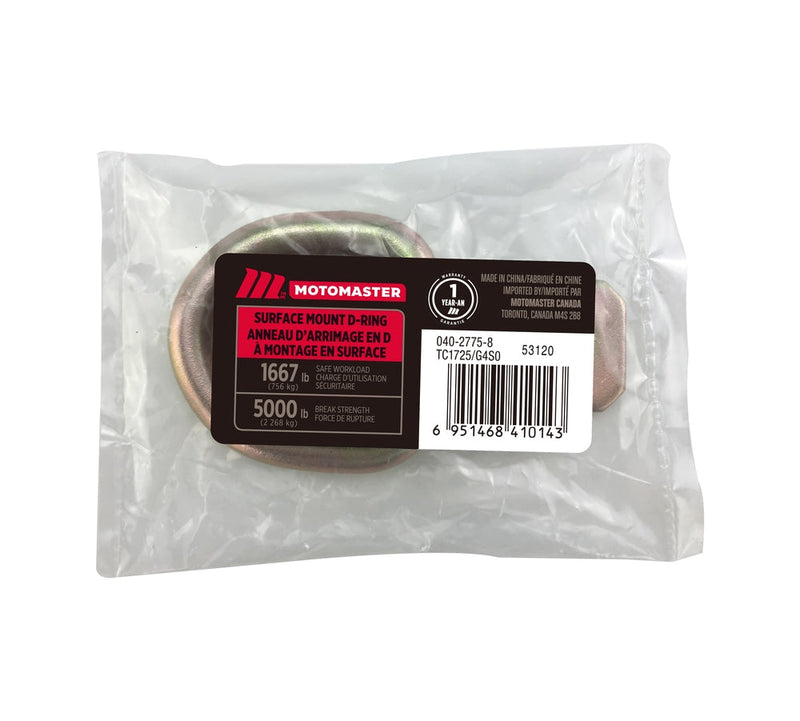 5,000-lb Medium Duty D-Ring, Surface Mountable R9220