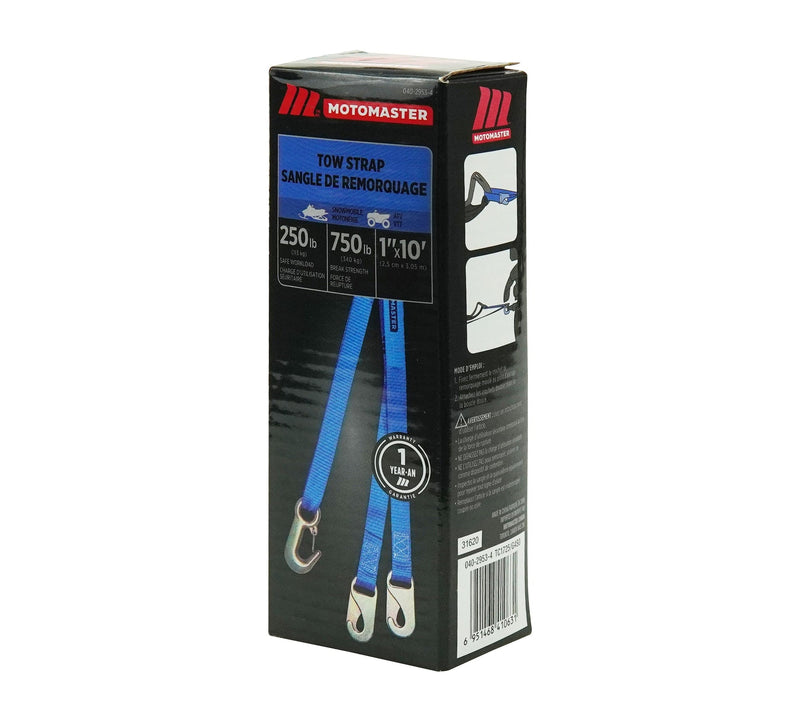 750-lb Snowmobile Tie Down Strap, 1-in x 10-ft M3874