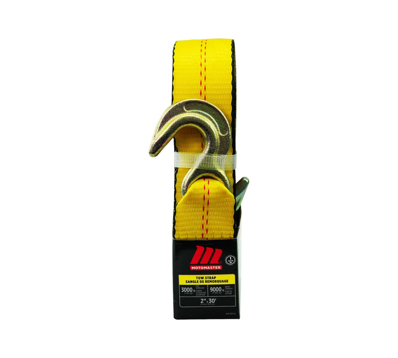 9,000-lb Tow Strap, with Rust-Resistant Hooks, 2-in x 30-ft G5215