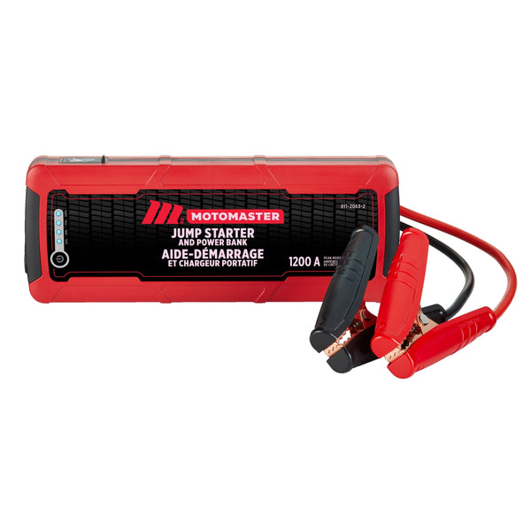 Booster Pack/Jump Starter & USB Power Bank, Lithium-ion, 1200-Amp, 12V P9816