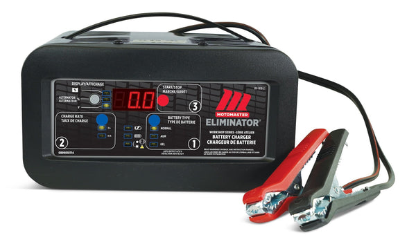 Eliminator Workshop Series Smart Battery Charger, Fully Automatic, 15/3-Amp, 6V/12V S4195
