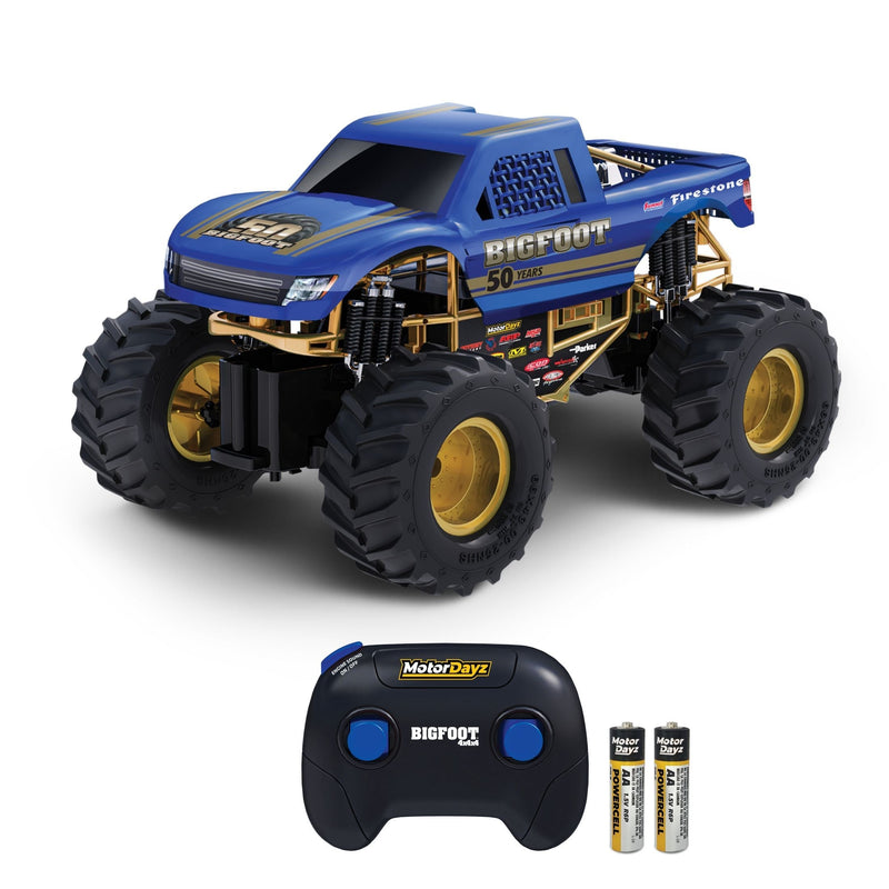 MotorDayz 1:15 R/C USB-Powered Bigfoot 50th Anniversary Monster Truck with Lights and Sounds X5134
