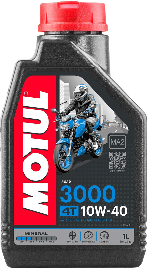 3000 4-Stroke 10W40 Mineral Motor Oil, 1-L W2806