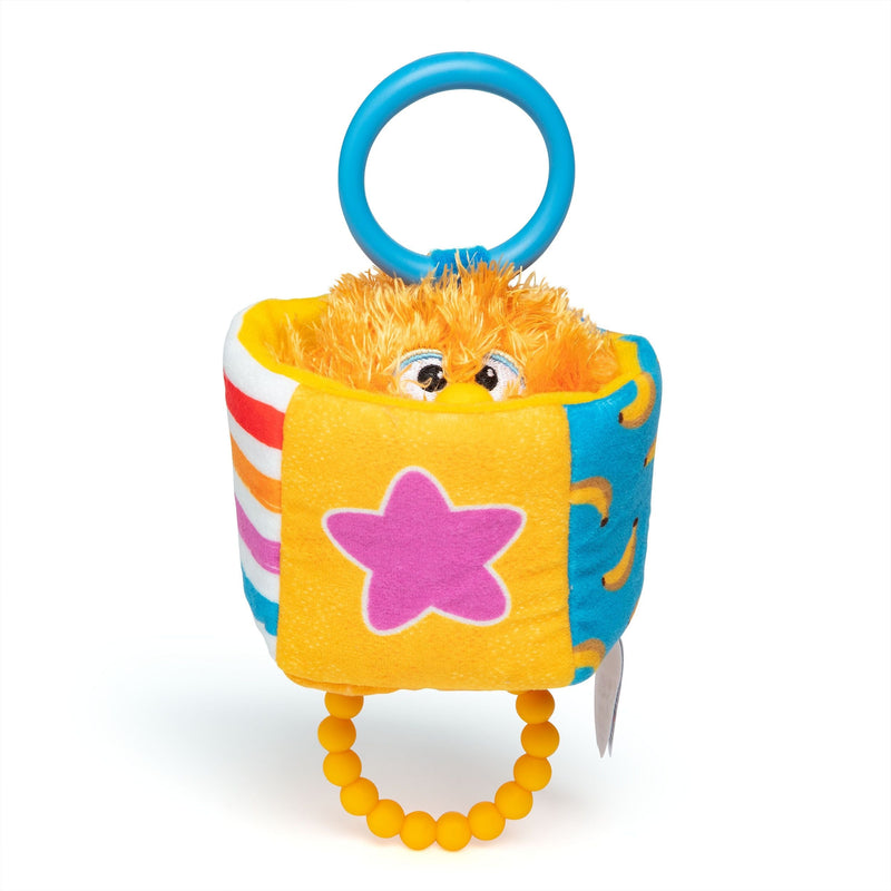 Herbie Sensory Take-Along Toy, Baby Swing & Baby Stroller Teething Toys with Rattle & Clip, Toddler Toys N0693