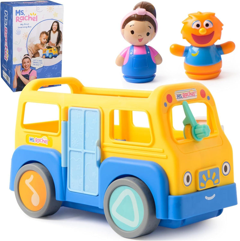 My First Learning Electronic School Bus with 2 Figures, Music & Sounds Playset, Ages 1+ Z5829