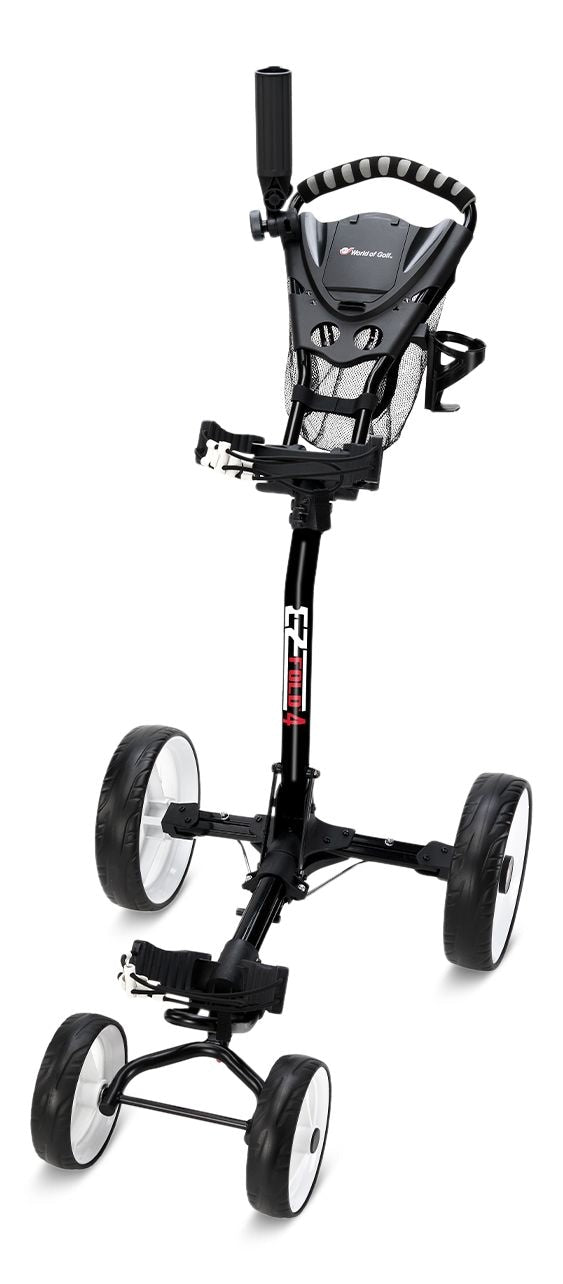 EZ Fold 4 Wheel Golf Cart, 4WD, Collapsible, Black L1035