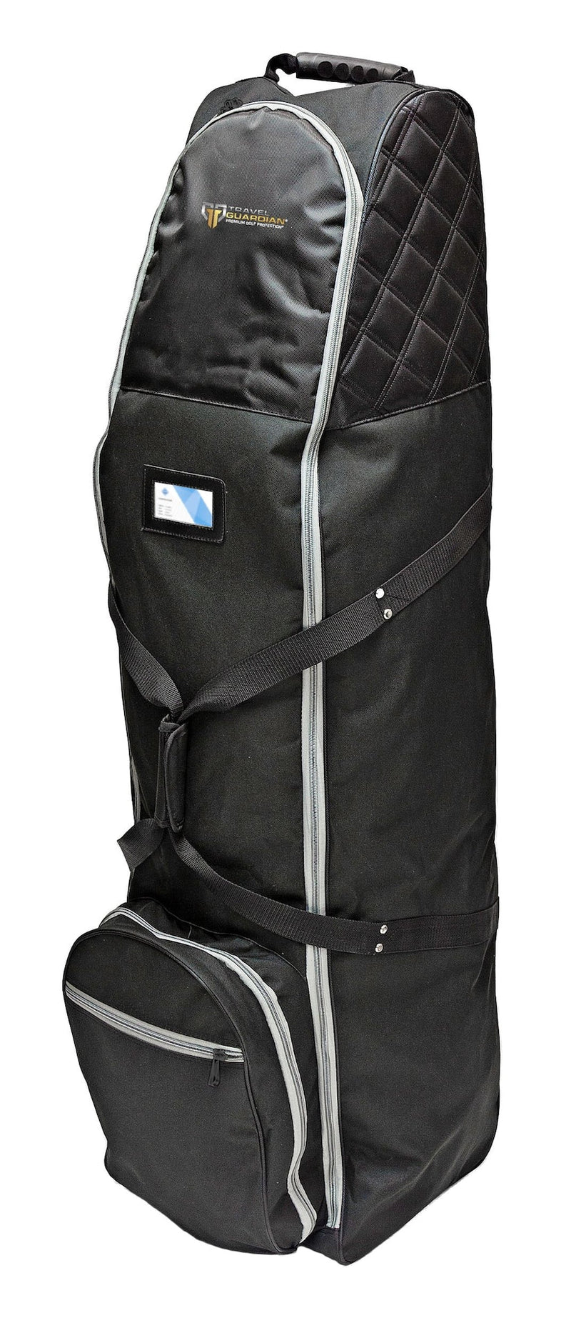 Premium Travel Golf Bag Cover with Quilted Protection & Extra Storage, Black I2953