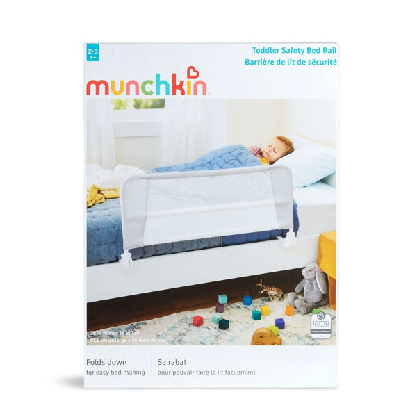 Toddler Safety Bed Rail, No Assembly Needed, White W4593